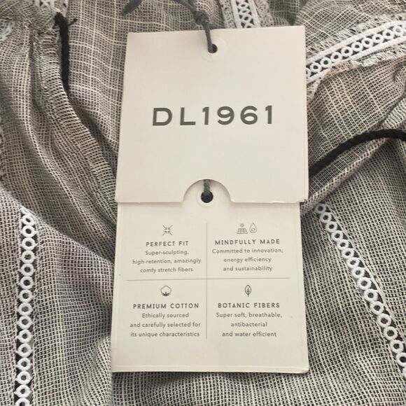 NWT DL1961 Long Sleeve Gray Top Size S - Picture 10 of 10